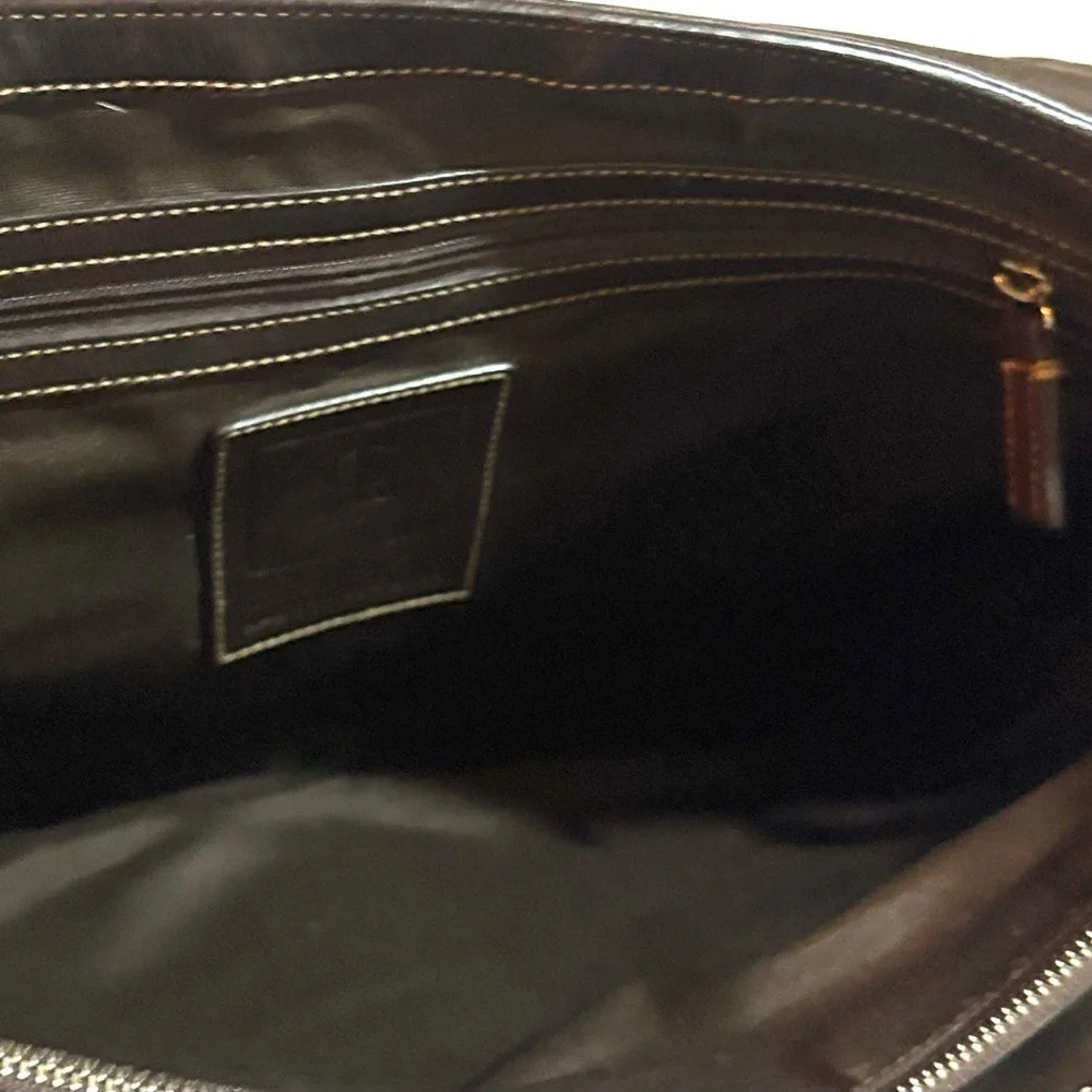 Coach vintage unisex Brown Leather Briefcase messenger bag